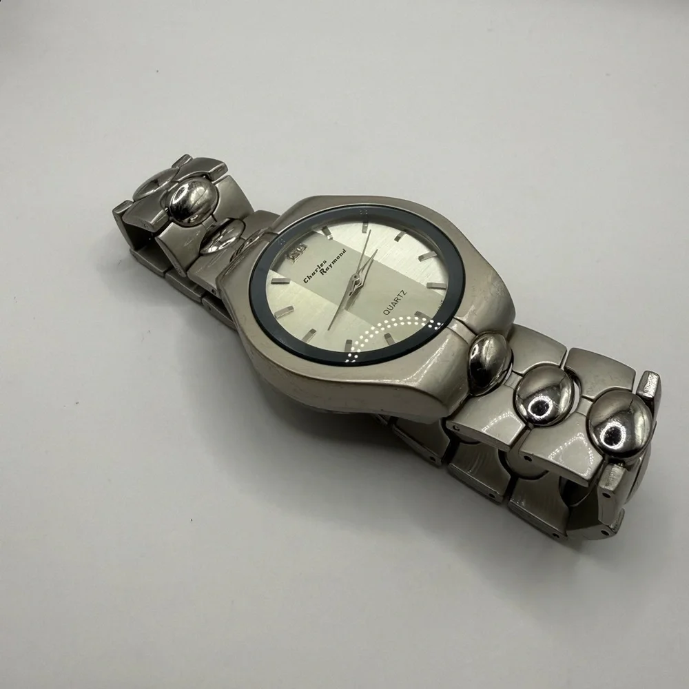 Mens Charles Raymond Silver Gradient Sector Prizm Prism Integrated (New Battery)